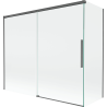 Mexen Rox двукрилен душ-преграда 180 + 90 x 150 см, прозрачен, четка Gun Gray - 8C9-180-090-66-00