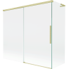 Mexen Rox L параван за вана с 2 плъзгащи се врати 170 + 80 x 150 см, прозрачен, златист матиран - 8C9L-170-080-55-00