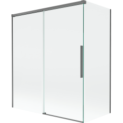 Mexen Rox две крила 140 + 70 x 150 см, прозрачен, накрайник - 8C9-140-070-95-00
