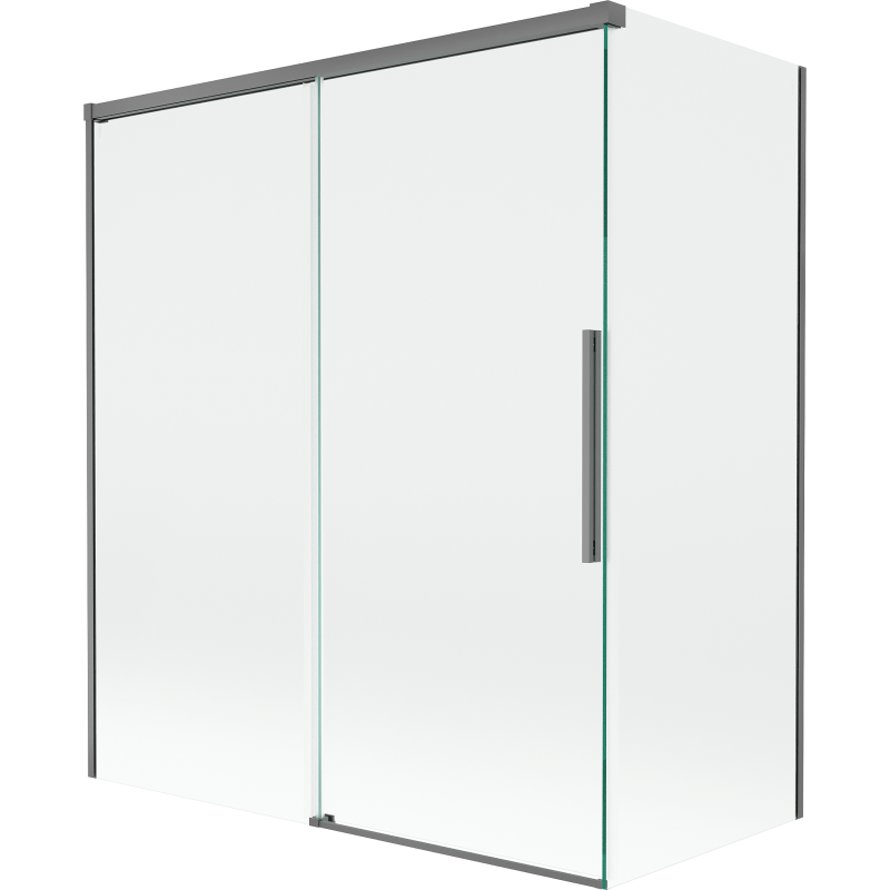 Mexen Rox две крила 140 + 70 x 150 см, прозрачен, накрайник - 8C9-140-070-95-00