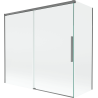 Mexen Rox душ параван, плъзгащ се, 2-крилен, 170 + 75 x 150 см, прозрачен, gun metal - 8C9-170-075-95-00