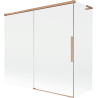 Mexen Rox L двукрилен плъзгащ се параван за вана 170 + 70 x 150 см, прозрачен, четкована мед - 8C9L-170-070-65-00