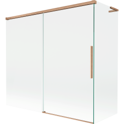 Mexen Rox L двукрилен плъзгащ се преграда за вана 170 + 80 x 150 cm, прозрачен,