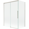Mexen Rox две плъзгащи се стъклени врати, 120 + 70 x 150 cm, прозрачни, четкан никел - 8C9-120-070-97-00
