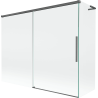 Mexen Rox L параван за баня 2-крилен раздвижен 190 + 90 x 150 см, прозрачен, четка сив пистолет - 8C9L-190-090-66-00