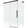 Mexen Rox L сгъваем параван за вана с 2 крила 120 + 70 x 150 cm, прозрачен, черен - 8C9L-120-070-70-00