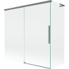 Mexen Rox L параван за вана, 2-крила плъзгащ се 160 + 80 x 150 см, прозрачен, gun metal - 8C9L-160-080-95-00