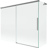 Mexen Rox L сгъваем параван за вана с 2 врати, 190 + 80 x 150 см, прозрачен, тъмно сив - 8C9L-190-080-95-00