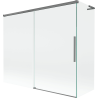 Mexen Rox L параван за вана с две плъзгащи крила 180 + 90 x 150 см, прозрачен, тъмно сив метал - 8C9L-180-090-95-00