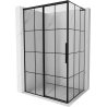 Mexen Rox L плъзгаща се лява душ кабина 95 x 75 см, черна мрежа, черна - 8C2L-095-075-70-77-L