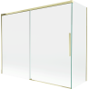 Mexen Rox двукрила плъзгаща се вана 190 + 90 x 150 cm, прозрачна, златна - 8C9-190-090-50-00