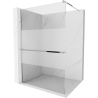 Mexen Kioto+ душ стена с полка Walk-in 140 x 200 см, прозрачен/матов, хром - 800-140-121-01-35