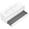 Mexen Rivel баня шкаф 120 см с мивка Vela, 2 чекмеджета, релефна, бяла мат - 91A20-12047-2-BFF01-W23M01