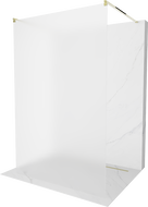 Мексен Киото стена за душ 110 x 200 см, frosted 8 мм, златен - 800-110-002-50-30
