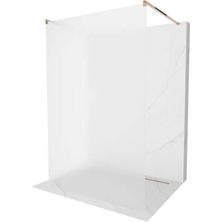 Mexen Kioto свободностояща душ стена 100 x 200 см, матирано 8 мм, розово злато