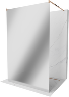 Mexen Kioto свободностояща душ кабина 120 x 200 см, огледало 8 мм, розово злато