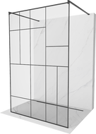 Mexen Kioto самостоятелна душ кабина 120 x 200 cm, черен шарка 8 mm, черна - 800-120-002-70-78