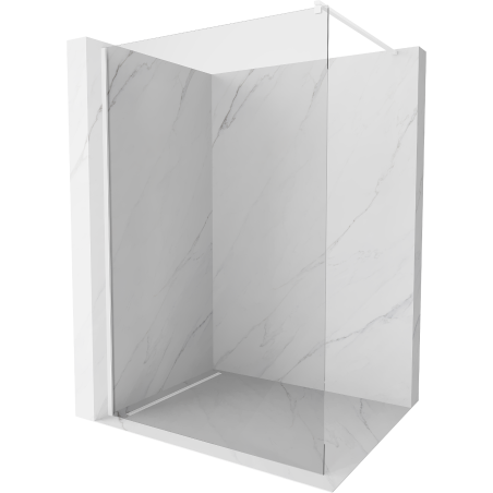Mexen Kioto стъклена стена за душ Walk-in 120 x 200 см, прозрачна 8 мм, бяла