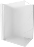 Mexen Kioto преграда за душ Walk-in 90 x 200 см, матирано 8 мм, бяла - 800-090-101-20-30