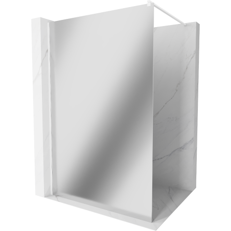 Mexen Kioto стена за душ Walk-in 100 x 200 cm, огледало 8 mm, бяла - 800-10-101-20-50