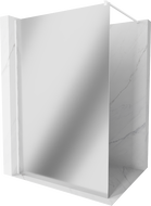 Mexen Kioto душ панел Walk-in 110 x 200 см, огледало 8 мм, бял - 800-110-101-20-50
