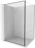 Mexen Kioto стенен душ Walk-in 70 x 200 см, черен модел 8 мм, бял - 800-070-101-20-70