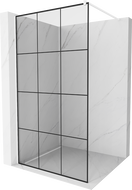 Mexen Kioto душ кабина Walk-in 120 x 200 см, черен модел 8 мм, бял - 800-120-101-20-77