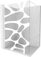 Mexen Kioto душова стена Walk-in 100 x 200 см, бял модел 8 мм, бяла - 800-100-101-20-97