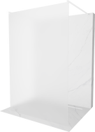 Mexen Kioto свободно стояща душ стена 110 x 200 см, матирано 8 мм, бяла - 800-110-002-20-30