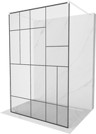 Mexen Kioto свободностояща душ кабина 100 x 200 см, черен модел 8 мм, бял - 800-100-002-20-78