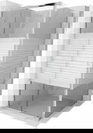 Mexen Apia плъзгаща душ кабина 100 x 100 см, бели ленти, хром - 840-100-100-01-20