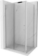 Mexen Apia душ кабина разтегателна 100 x 80 см, прозрачна, хром - 840-100-080-01-00