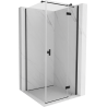 Mexen Mist H T душ кабина отваряема дясна 85 x 85 см, прозрачна, черна - 8A5T-085-085-70-00-P