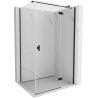 Mexen Mist H T душ кабина дясна 70 x 90 см, прозрачна, черна - 8A5T-070-090-70-00-P