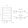 Mexen Zoom декоративен радиатор за баня 770 x 530 mm, 275 W, бял - W130-0770-530-00-20