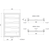 Mexen Zoom декоративен радиатор за баня 770 x 530 мм, 275 W, антрацит - W130-0770-530-00-66