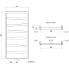 Mexen Zoom декоративен радиатор за баня 1100 x 530 mm, 376 W, бял - W130-1100-530-00-20