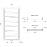 Mexen Zoom декоративен радиатор за баня 1100 x 530 mm, 376 W, антрацит - W130-1100-530-00-66