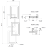 Mexen Grid декоративен отоплител за баня 1115 x 360 mm, 279 W, бял - W215-1115-360-00-20