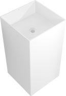 Mexen Xola-2 свободностояща мивка от конгломерат 45 x 45 см, бяла матова - 26594500