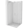 Mexen Rio полукръгла душ кабина 70 x 70 см, прозрачна, хром - 863-070-070-01-00