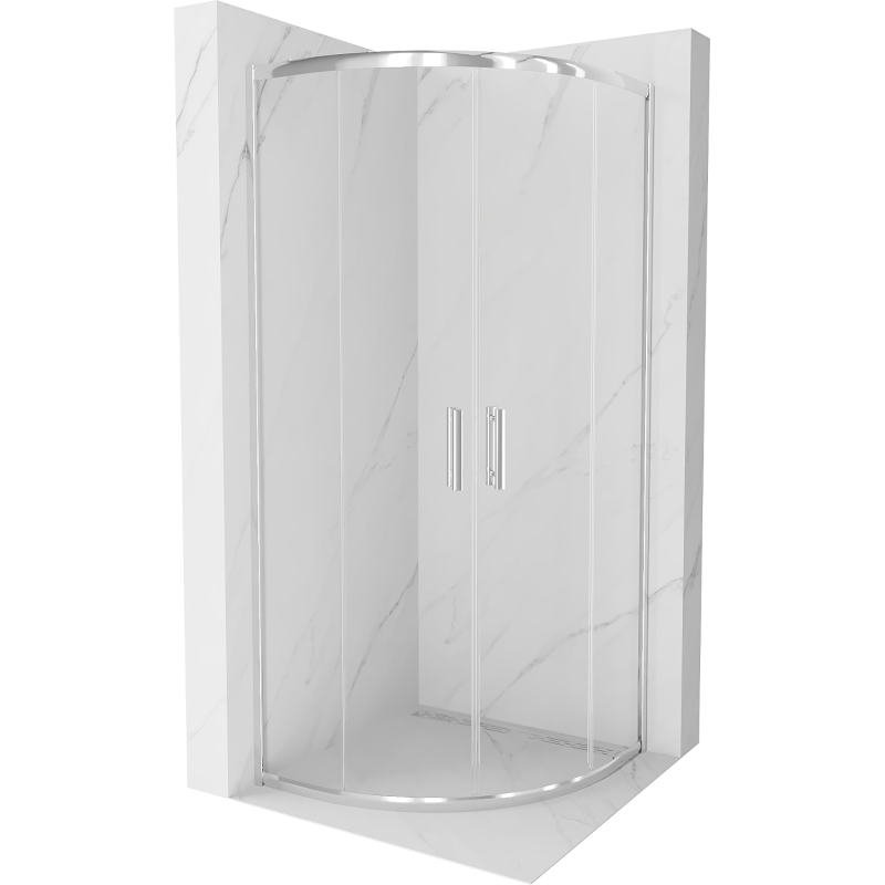 Mexen Rio кръгова душ кабина 90 x 90 см, прозрачна, хром - 863-090-090-01-00