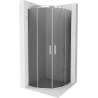 Мексен Рио душ кабина полукръгла 90 x 90 см, графит, хром - 863-090-090-01-40