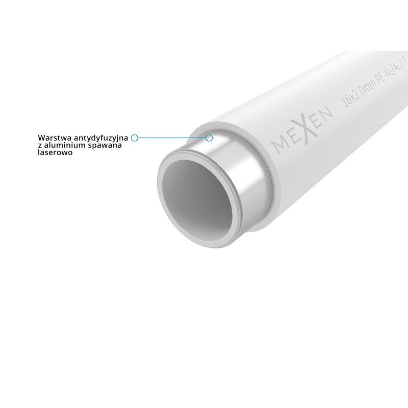 Mexen AL-L тръба PE-Xb/AL/PE-Xb 25 x 2,5 мм, 50 мб - W97100-2025-50