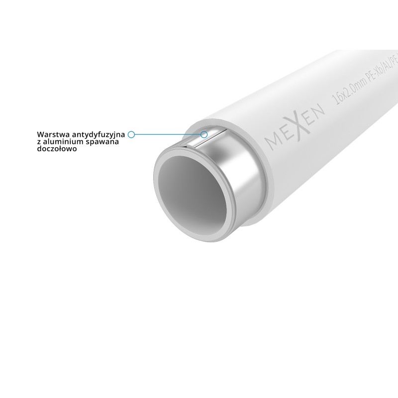 Mexen AL-O тръба PE-Xb/AL/PE-Xb 32 x 3 mm, 50 mb - W97105-2632-50