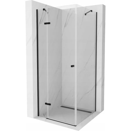 Mexen Roma кабина за душ 90 x 90 см, прозрачна, черна - 854-090-090-70-00