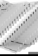 Mexen Roma душ кабина с въртяща се врата 70 x 90 см, прозрачна, черна - 854-070-090-70-00