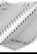 Mexen Roma кабина за душ със сгъваема врата 80 x 110 cm, прозрачна, черна - 854-080-110-70-00