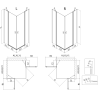 Mexen Mist Duo душ кабина с отваряеми врати 120 x 90 см, прозрачна, хром - 8A4-120-090-01-00