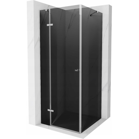 Mexen Roma сгъваема душ кабина 80 x 80 см, графит, хром - 854-080-080-01-40
